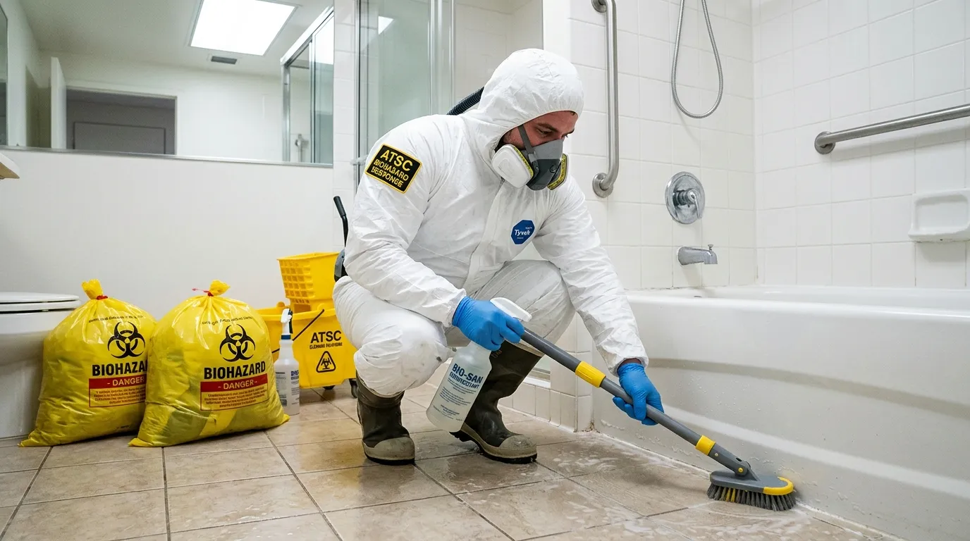 Decontamination equipment deployed for Blood Cleanup in Newport